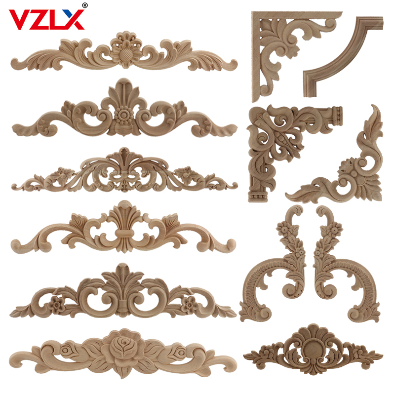 Home Decor Ikea - Mirror Frame Antique Woodcarving Natural Floral