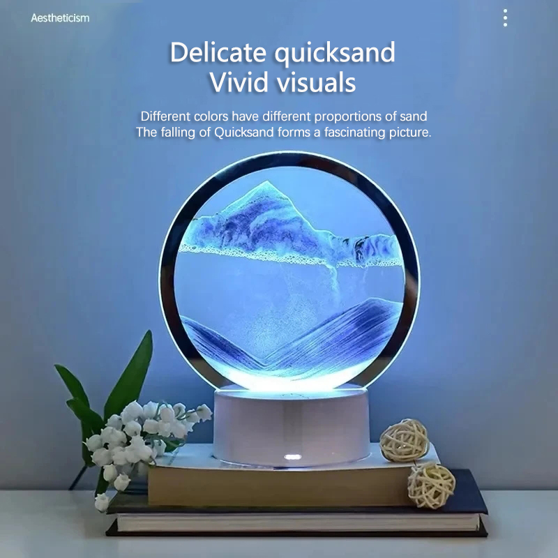 Sand Art Picture - LED 16 Colors 3D Sandscape Lamp