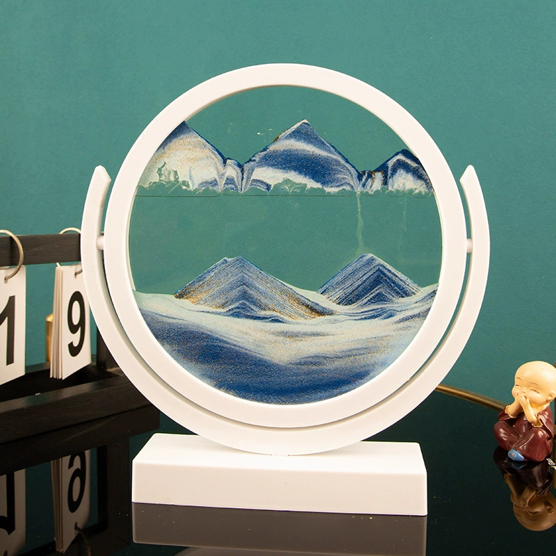 Sand Art Picture - 3D Hourglass Dynamic Glass Hourglass Sand