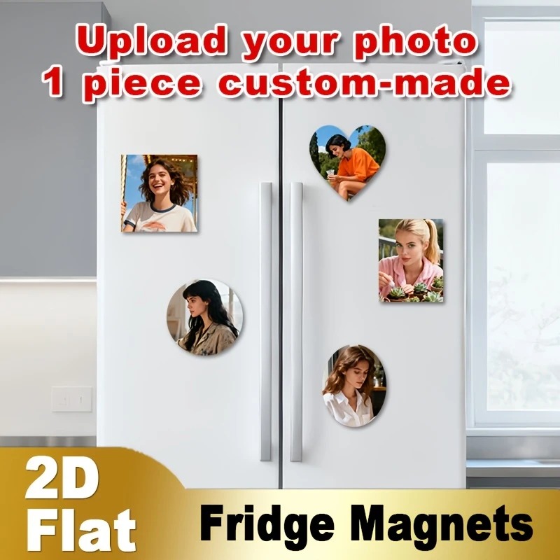 Home Decor Unique - Custom Photo Fridge Magnet 2D Flat
