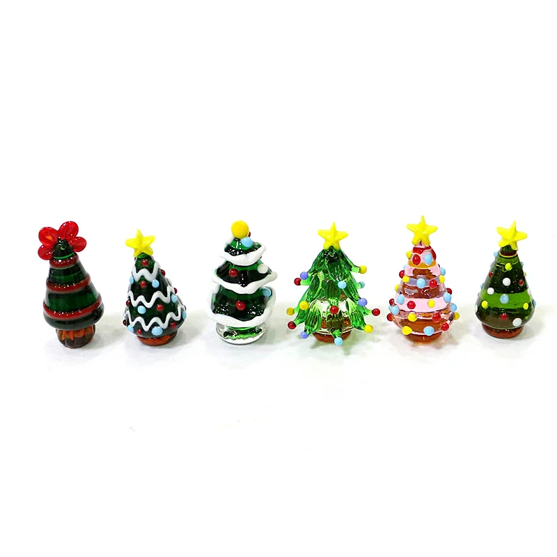 Home Xmas Decor Ideas - Custom Cute Murano Glass Christmas Tree