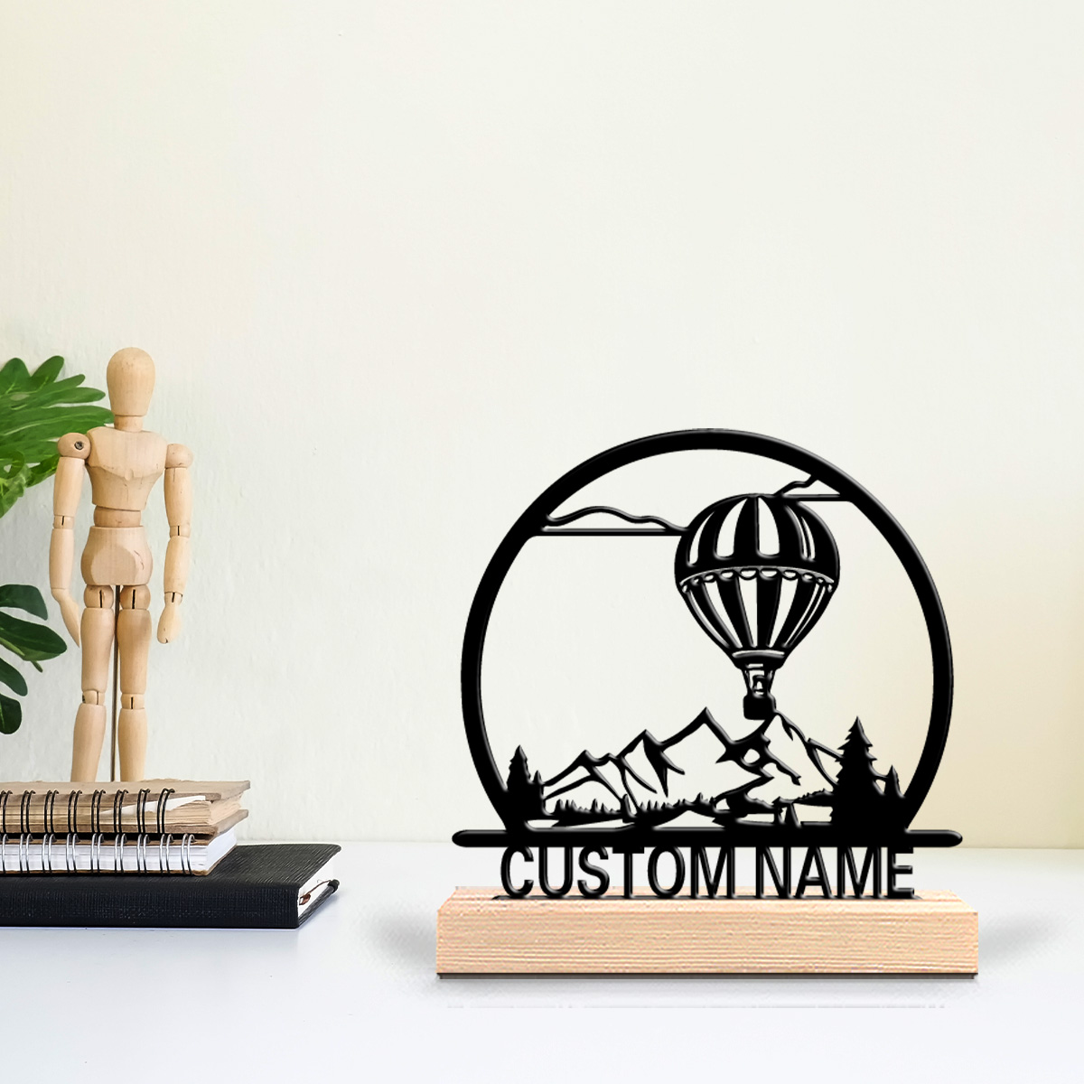 Home Decor Unique - 1pc Hot air balloon Customized Name