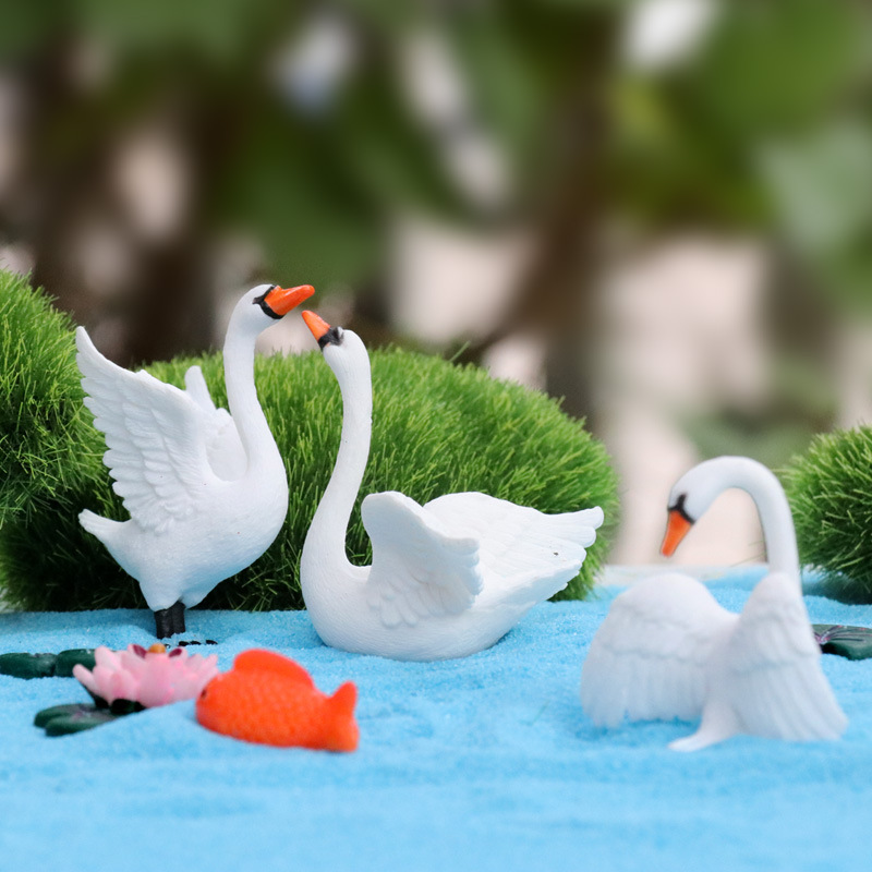 Home Decor Ikea - Simulation Swan Goose Toys Summer Beach