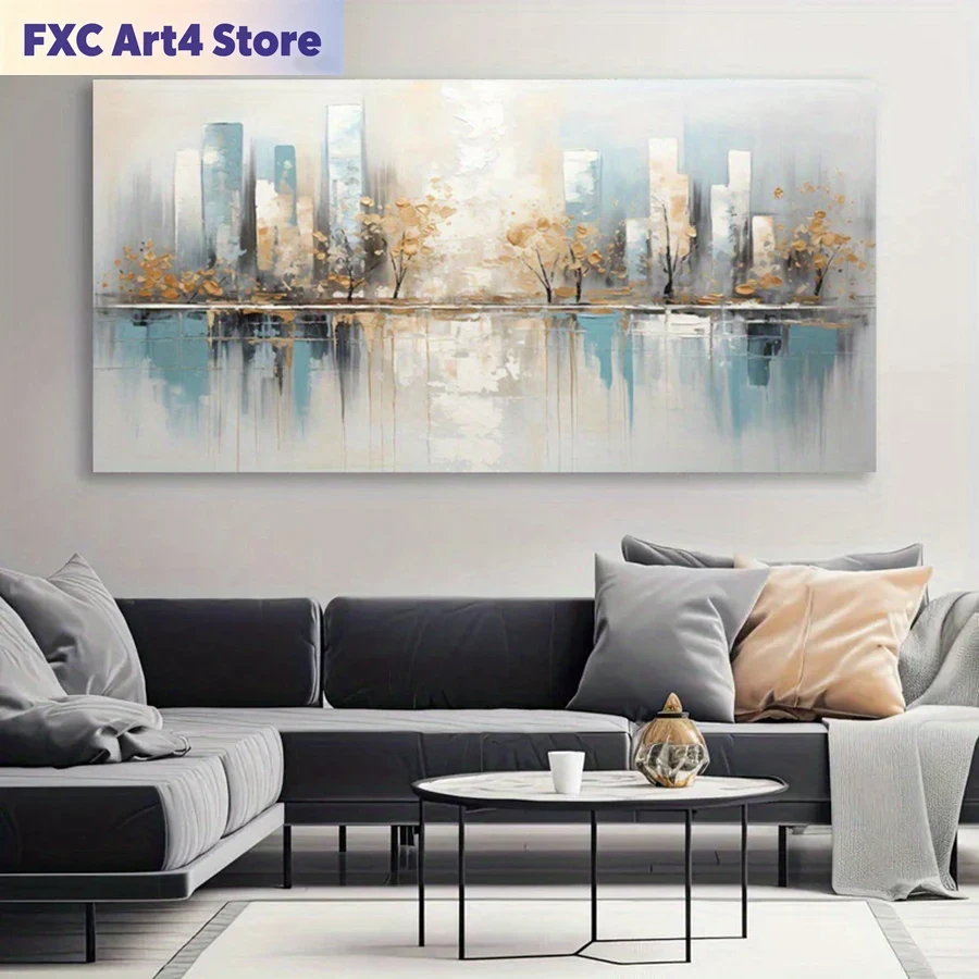 Home Decor Minimal - Frameless Modern Abstract Canvas Art -