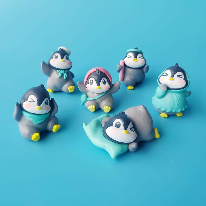 Home Decor Ikea - 6 Pcs Cartoon Cute Penguin Baby