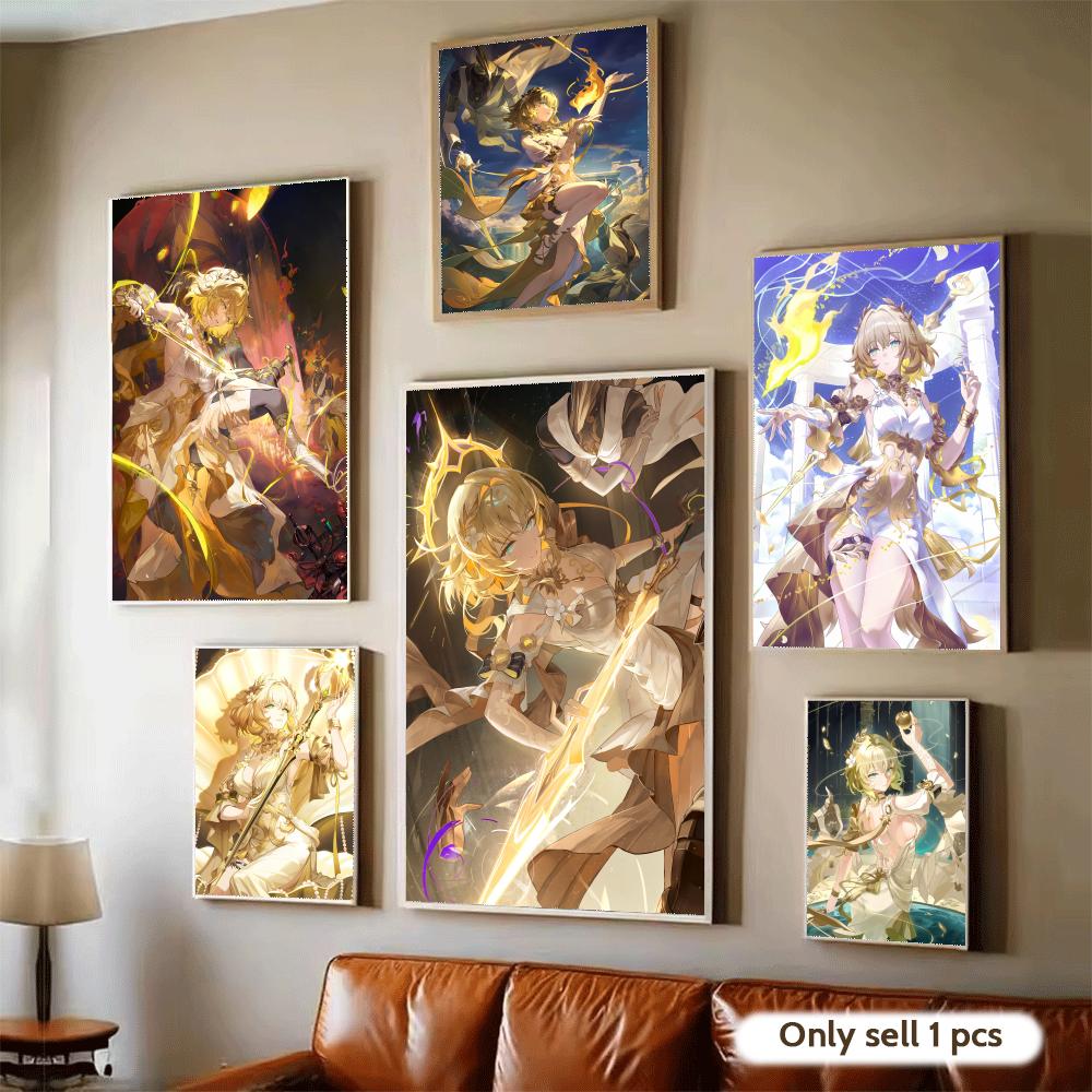 Home Decor Living Room Ideas - Aglaea Anime Honkai Star Rail Poster