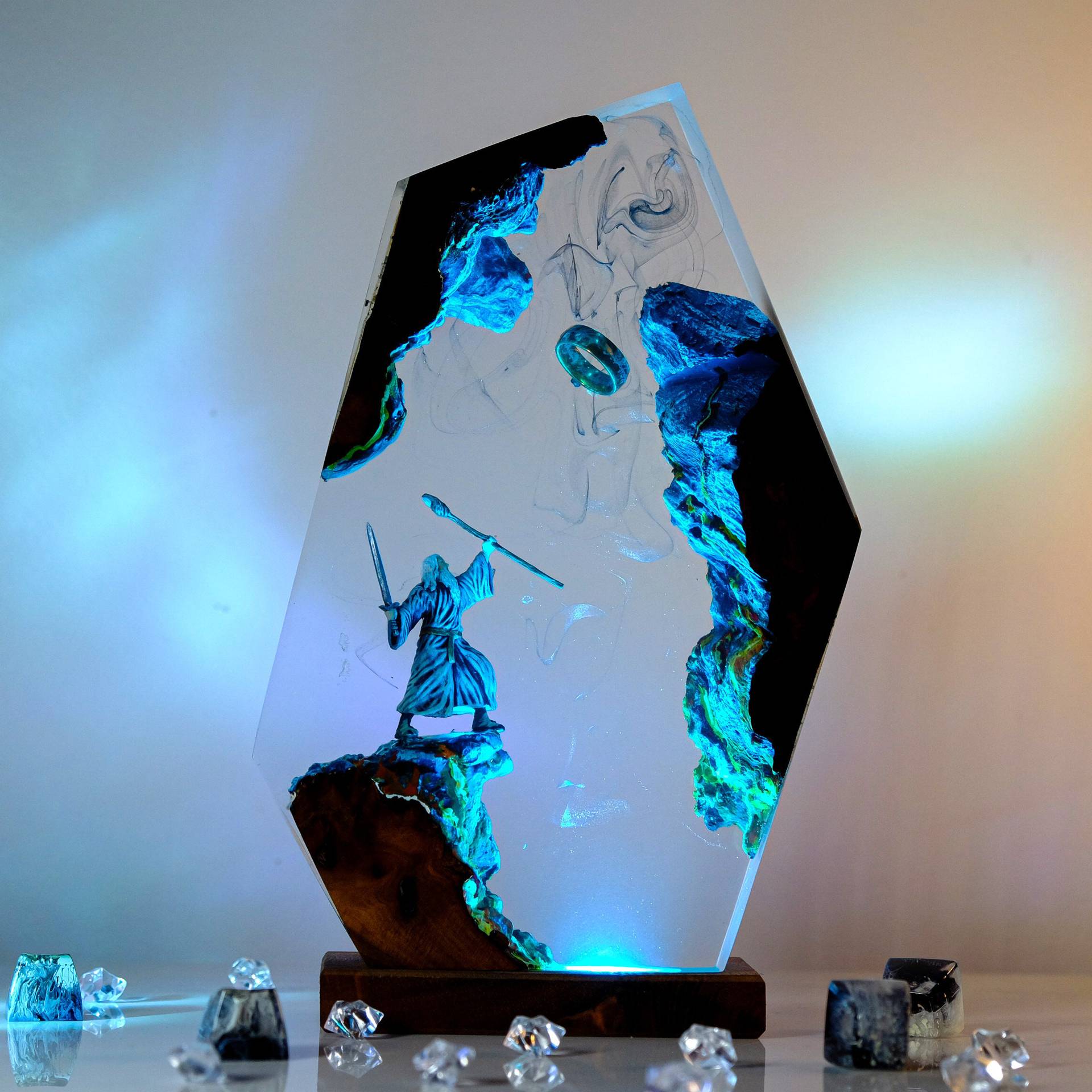 Home Decor Unique - Movie Scence Figure Table Resin Lamp