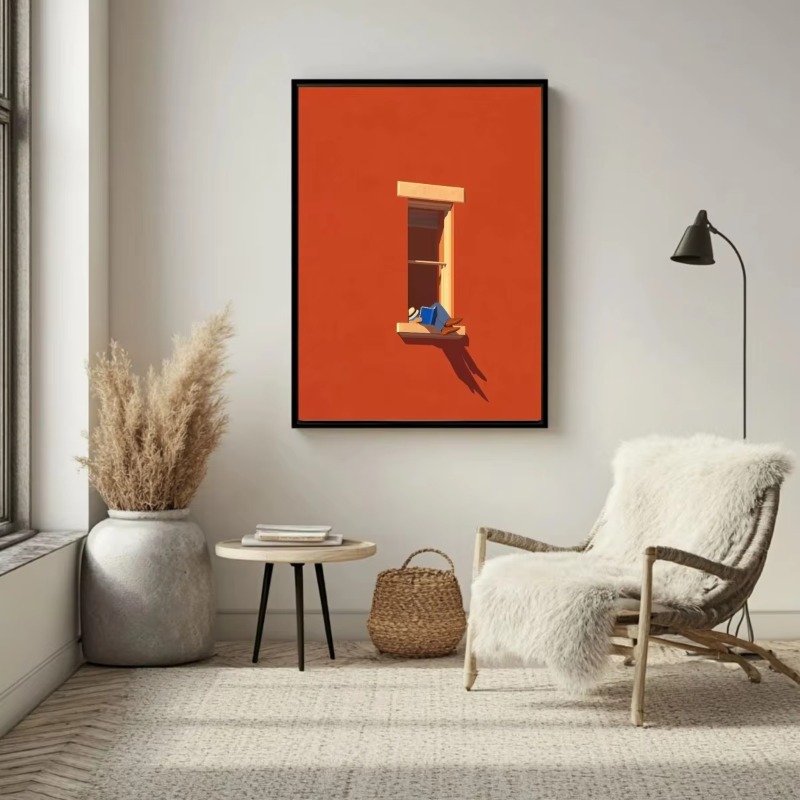 Home Decor Minimal - Vintage Bold Legs in Window Canvas