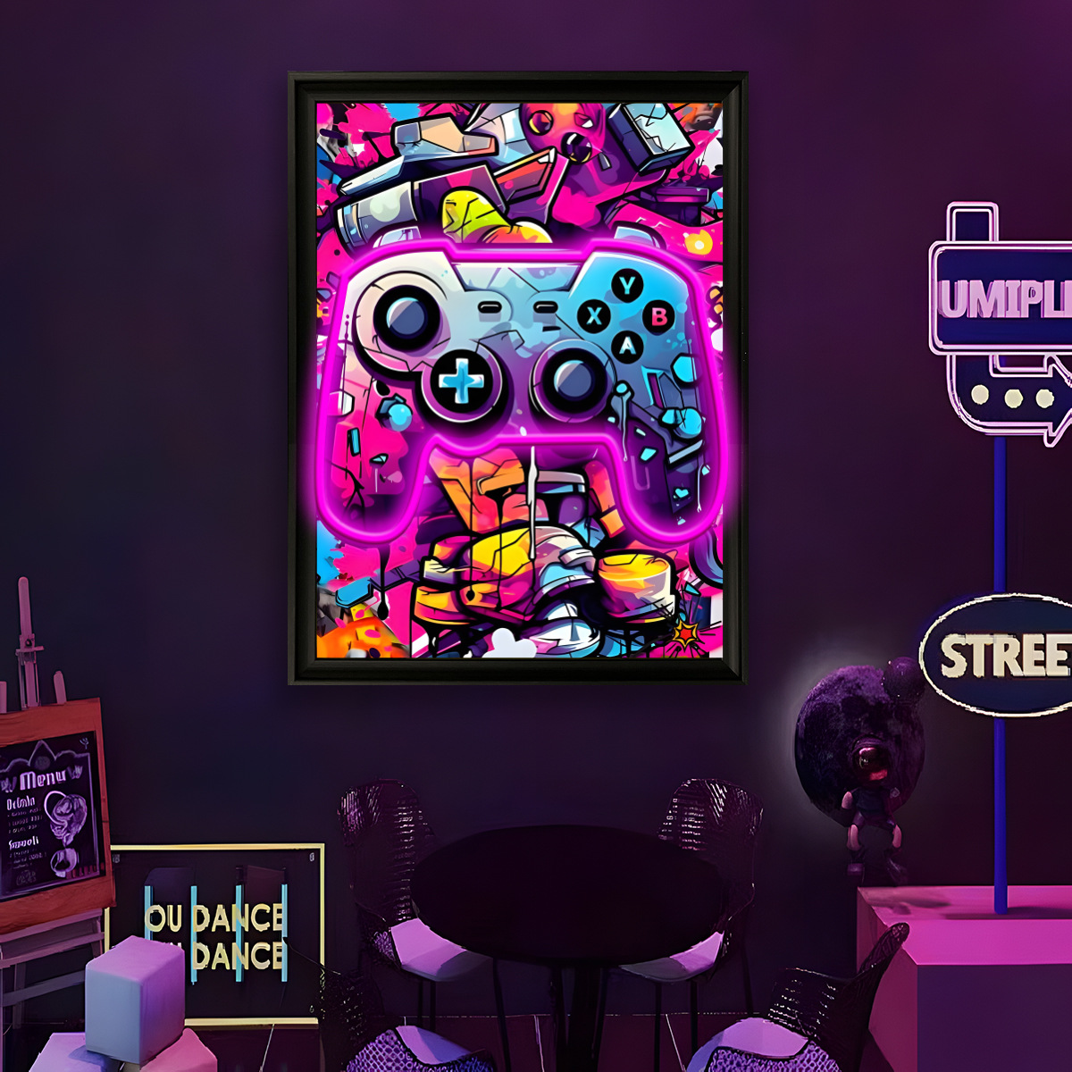 USB Powered LED Neon Light Fun - Home Decor Painting 评论和价格