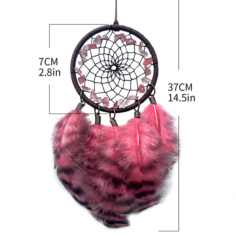 Boho Crystal Feathers Dream Ca - Boho Wind Chimes 评论和价格