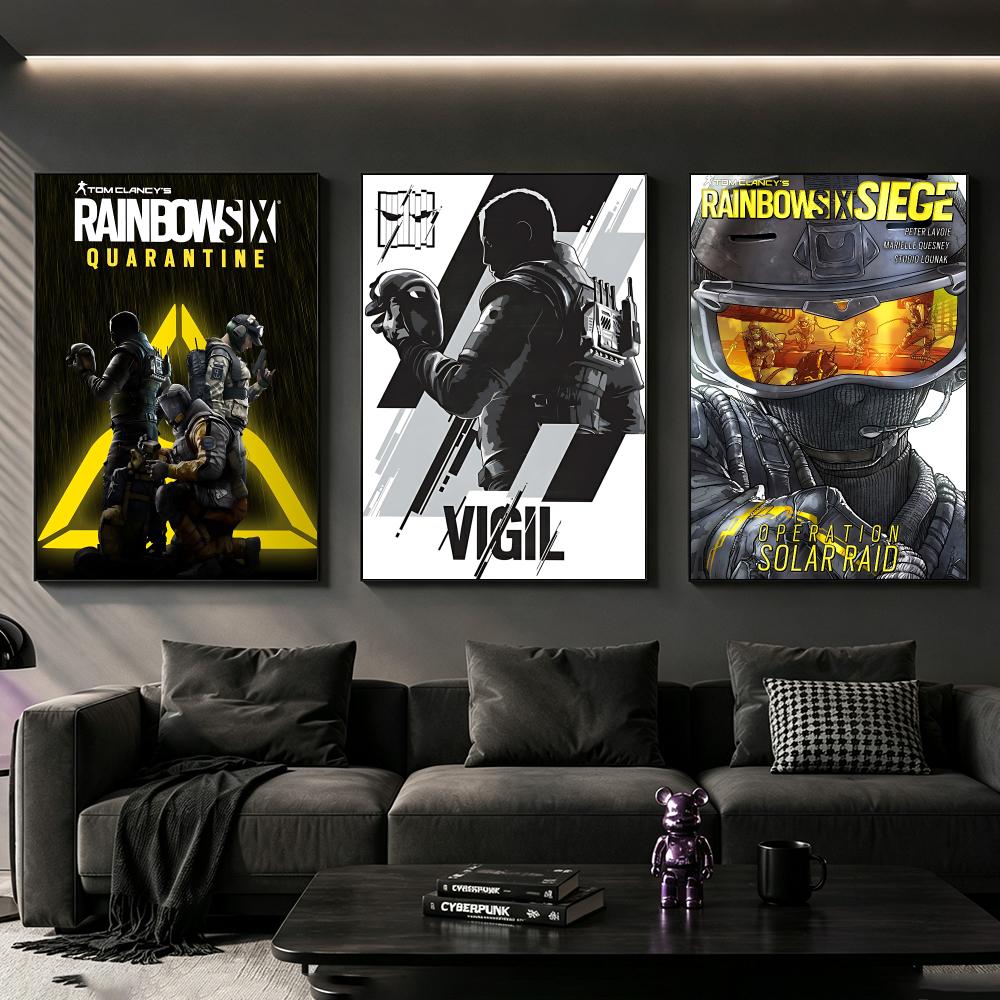 Rainbow Six Siege Poster Poste - Home Decor Living Room Ideas 评论和价格