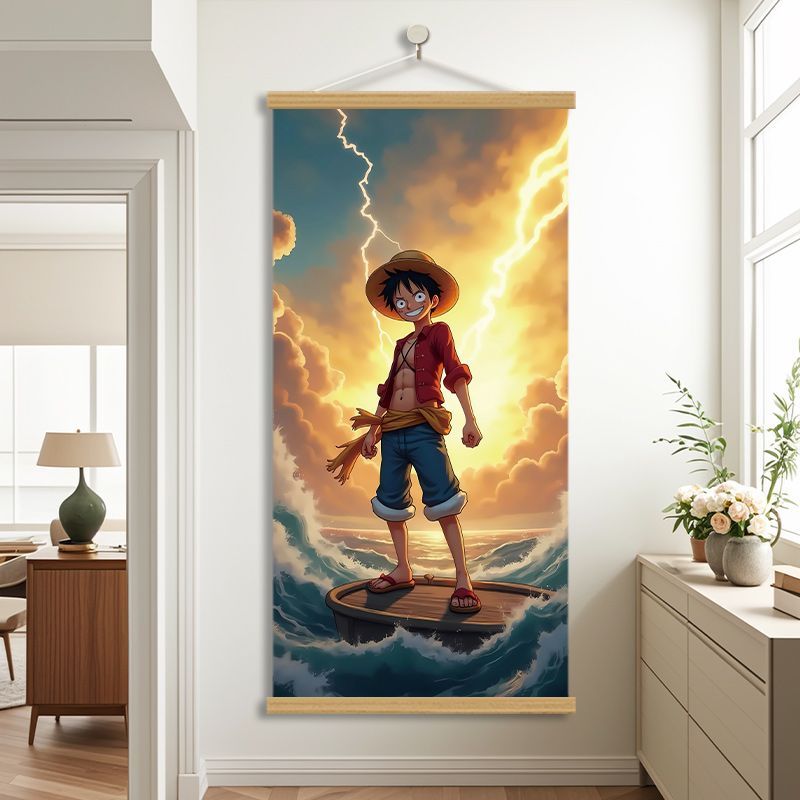 New One Piece Luffy Roronoa Zo - Home Decor Painting 评论和价格