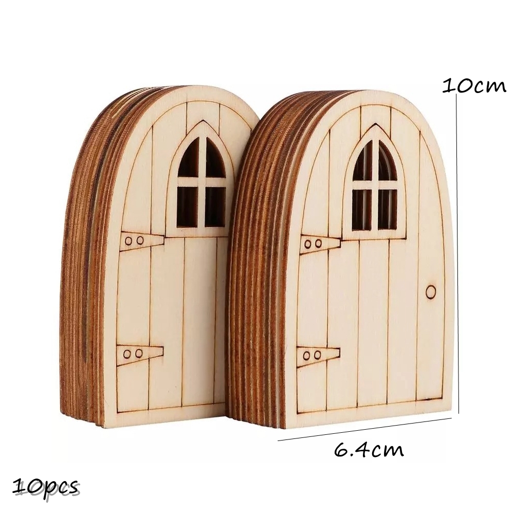 10pcs Wooden Fariy Door Mini D - Home Decor Ikea 评论和价格