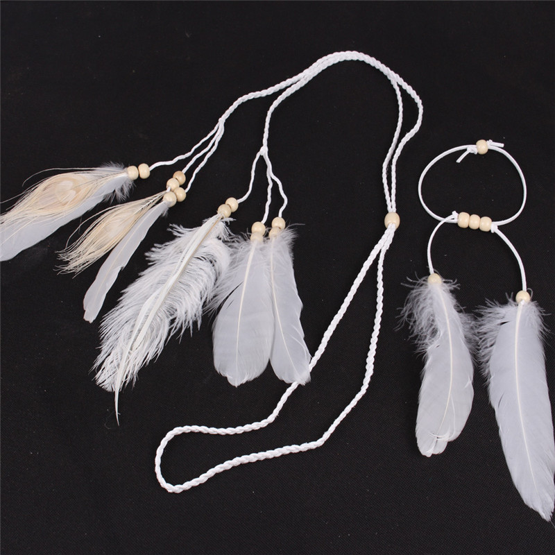The Indian White Feather Headb - Home Decor Indonesia 评论和价格