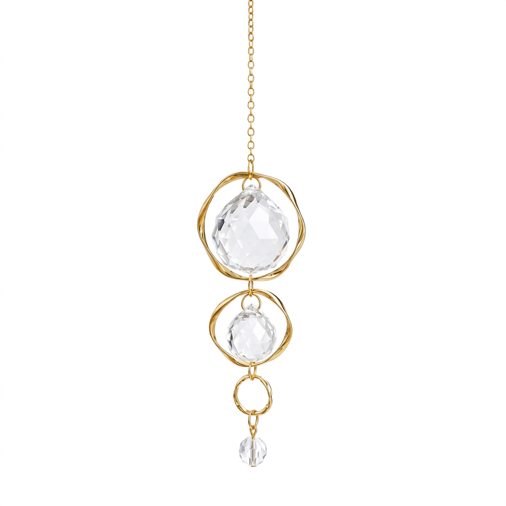 Rainbow Crystal Sun Catcher Pr - Boho Wind Chimes 评论和价格