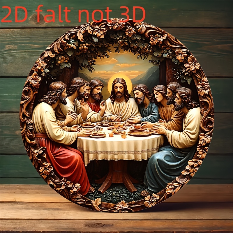 Aluminum Round Wall Art, The L - Home Decor Jesus 评论和价格