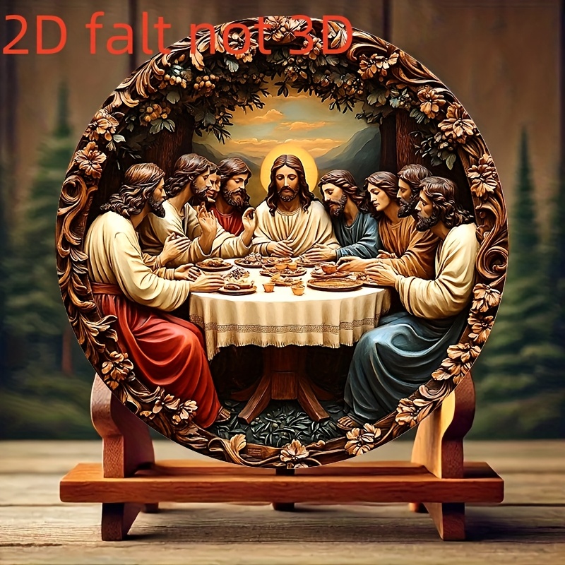 Aluminum Round Wall Art, The L - Home Decor Jesus 评论和价格