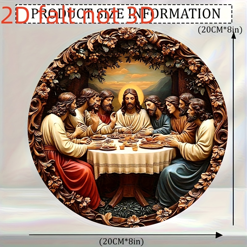 Aluminum Round Wall Art, The L - Home Decor Jesus 评论和价格