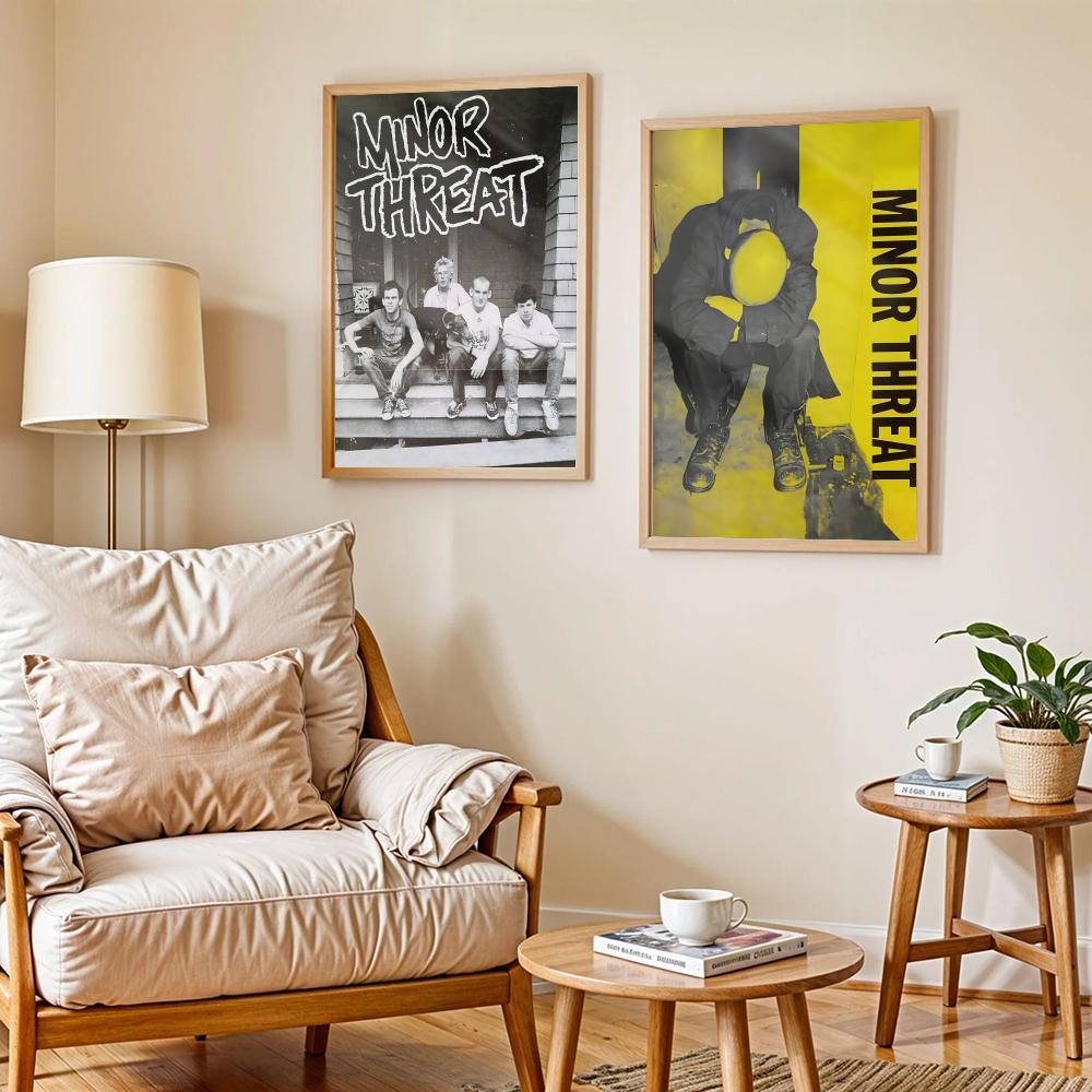 Rock Band M-Minor Threat Poste - Home Decor Living Room Ideas 评论和价格