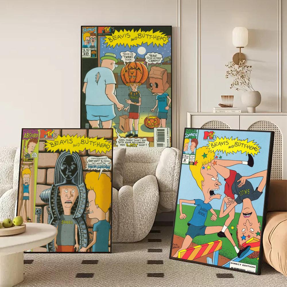 Anime B-Beavis And B-Butthead  - Home Decor Living Room Ideas 评论和价格