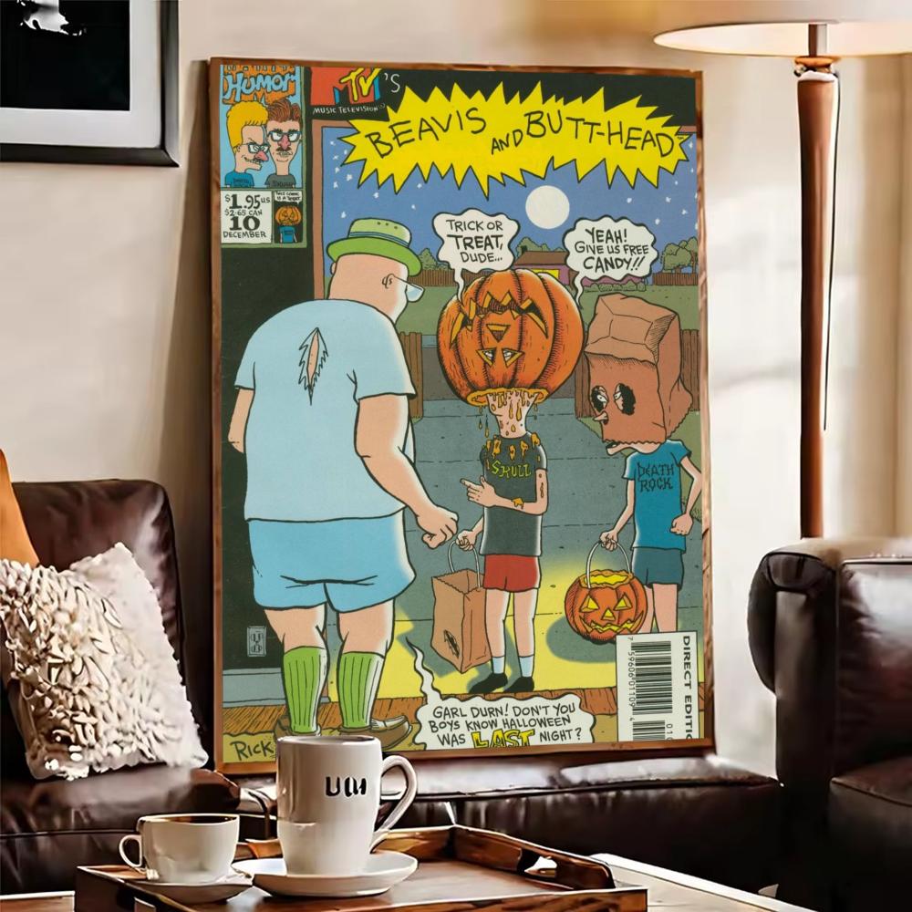 Anime B-Beavis And B-Butthead  - Home Decor Living Room Ideas 评论和价格