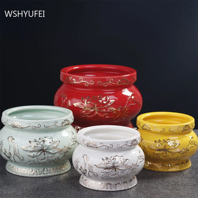 Traditional Ceramic Lotus Ince - Home Decor Ikea 评论和价格