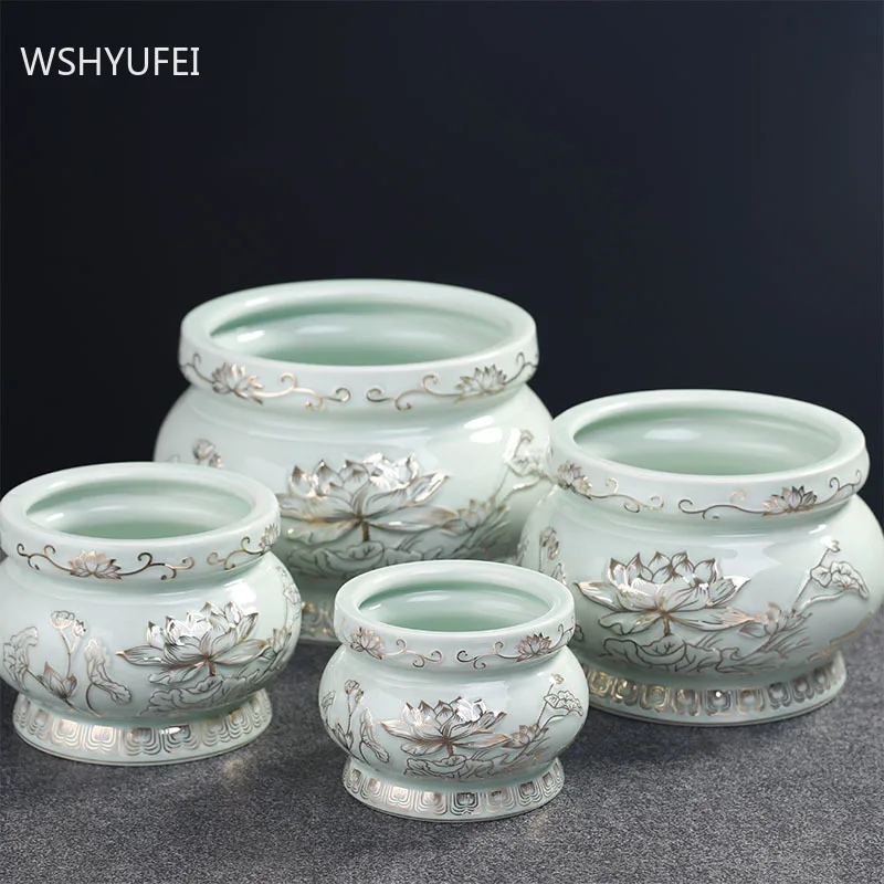 Traditional Ceramic Lotus Ince - Home Decor Ikea 评论和价格