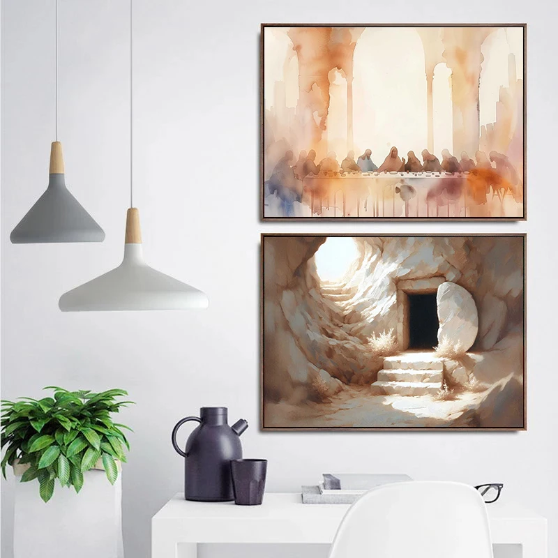 1pc frameless,Walking on Water - Home Decor Jesus 评论和价格