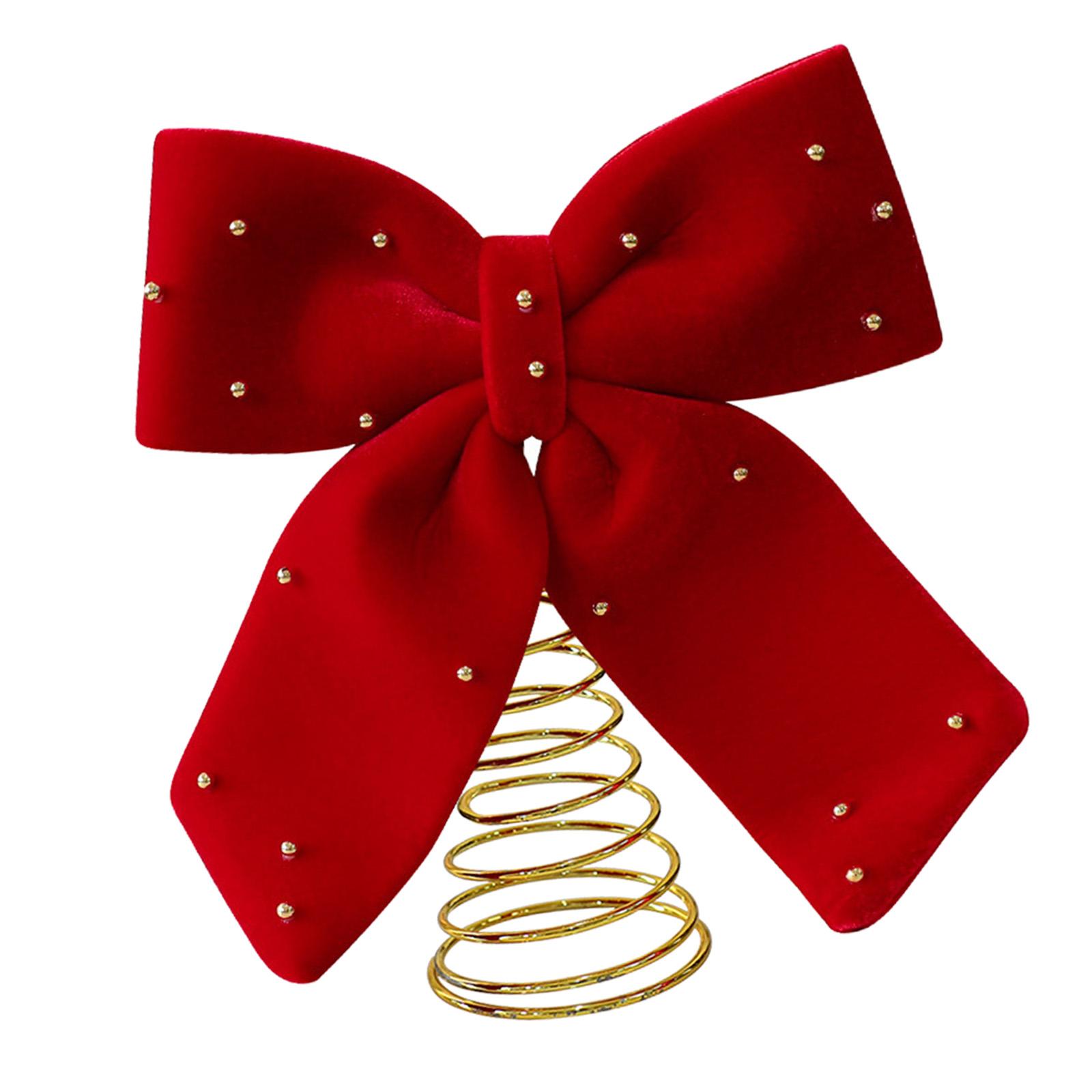 Elegant Red Bowknot Christmas  - Home Xmas Decor Ideas 评论和价格