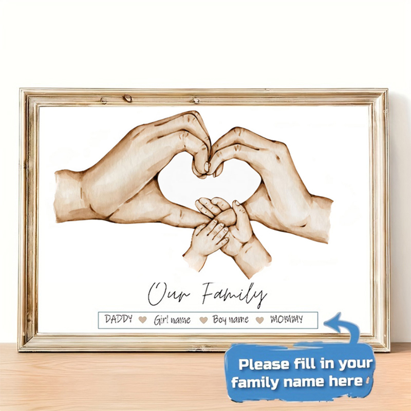 Personalized Custom Family Han - Home Decor Minimal 评论和价格