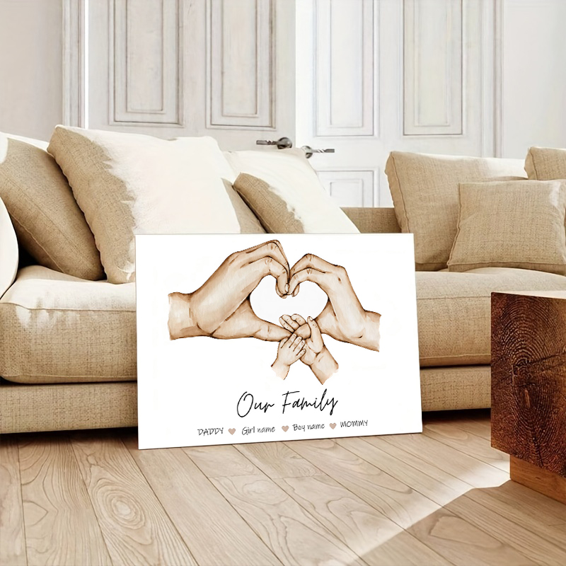 Personalized Custom Family Han - Home Decor Minimal 评论和价格