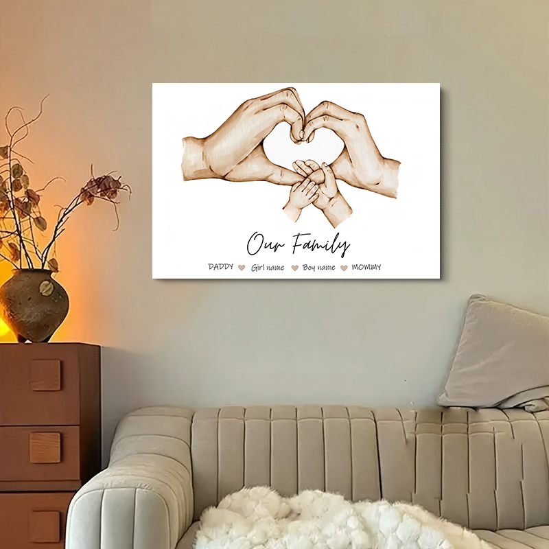 Personalized Custom Family Han - Home Decor Minimal 评论和价格