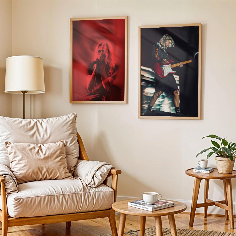 Guitarist E-Emily Armstrong Po - Home Decor Living Room Ideas 评论和价格