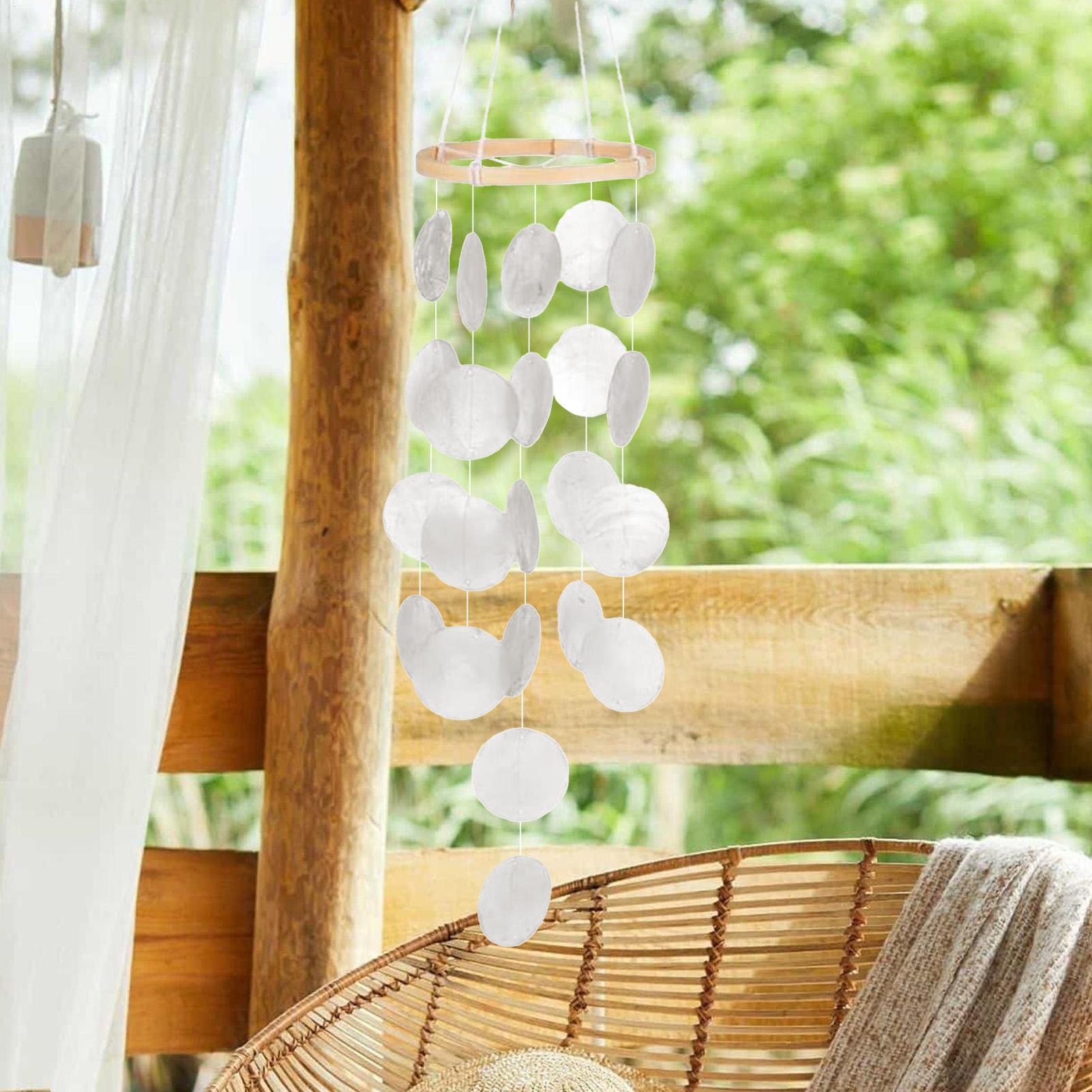 Shell Wind Chimes Patio Coasta - Boho Wind Chimes 评论和价格