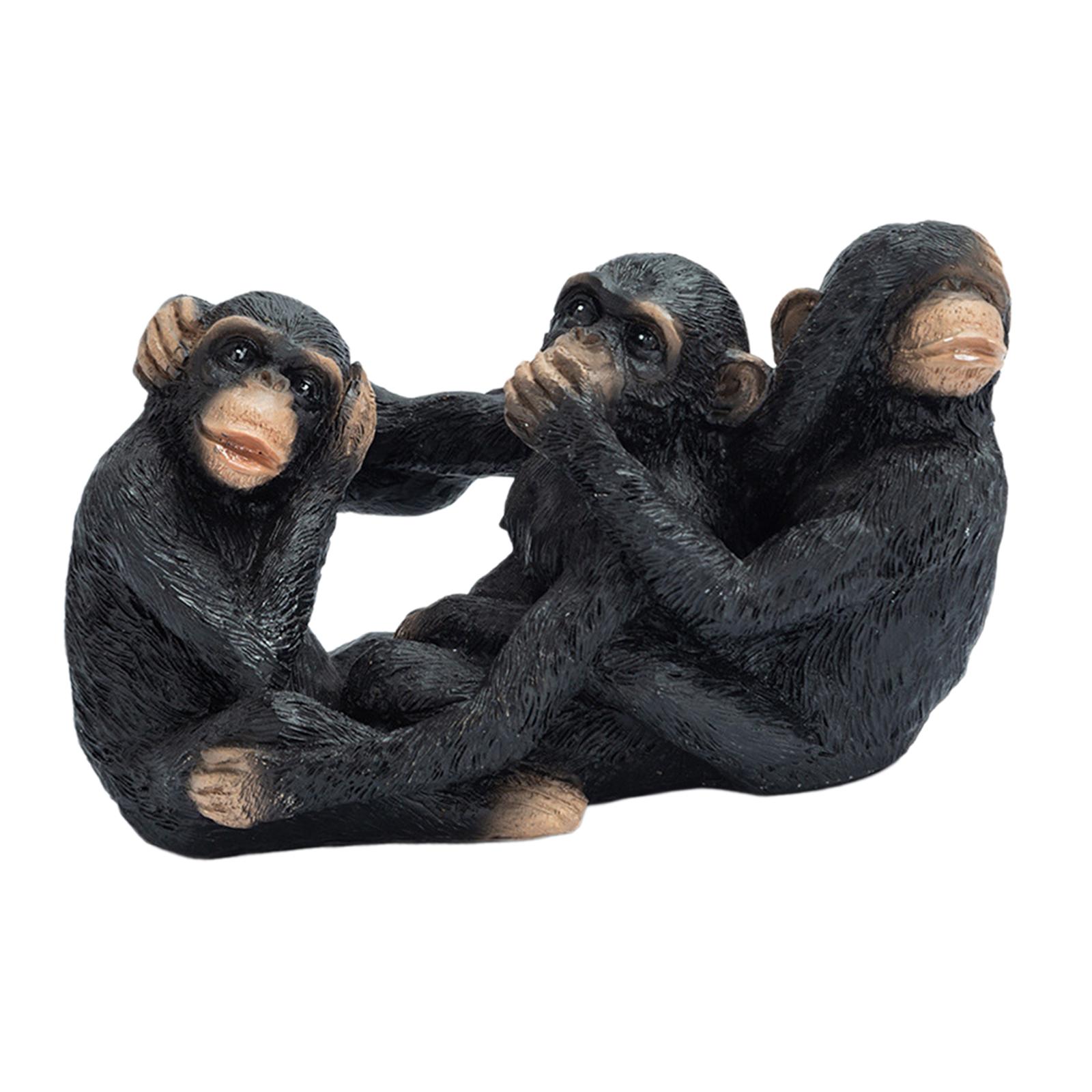 Monkey Statue Sculpture Resin  - Abstract Sculpture Resin 评论和价格