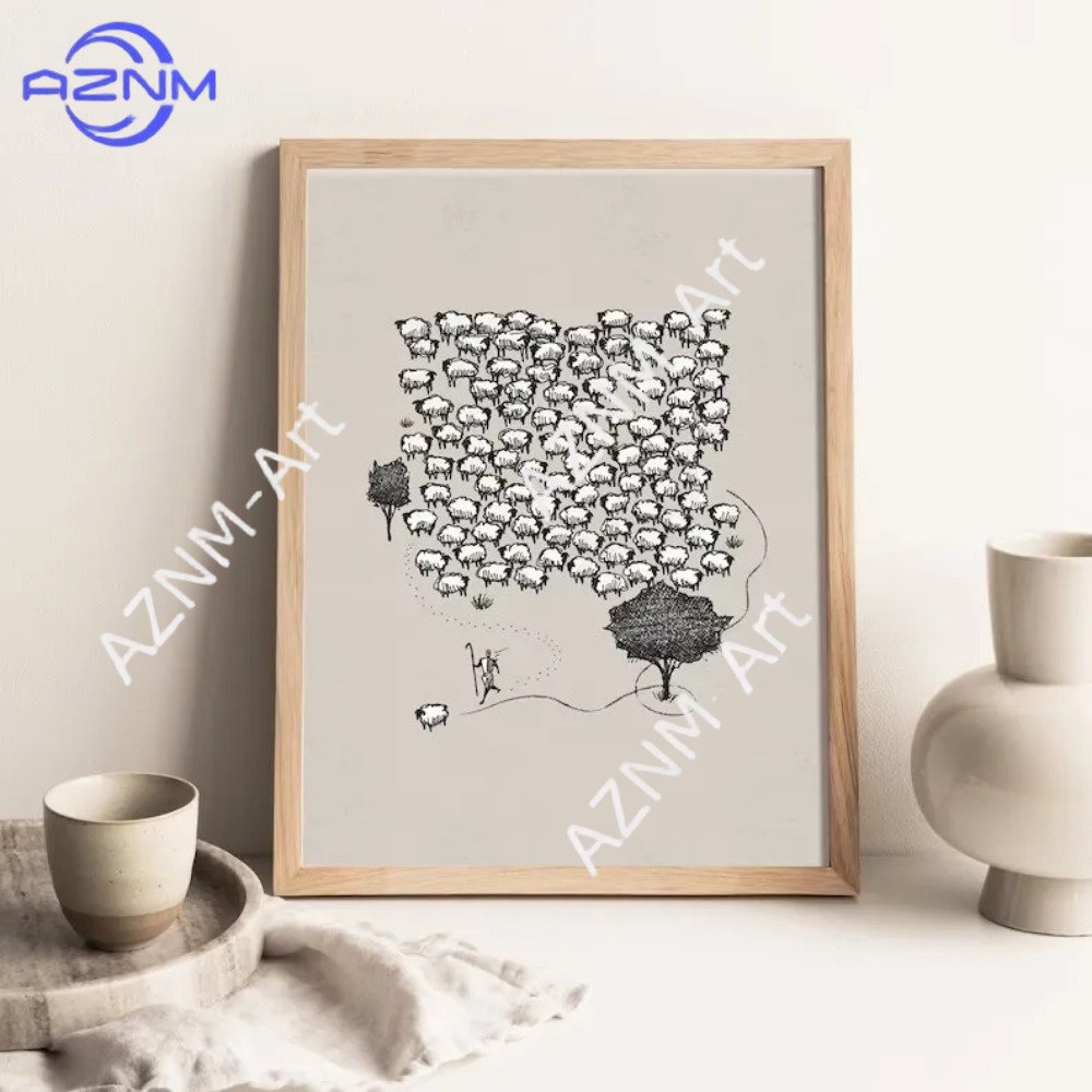 Jesus Leaves The 99 Shepherd C - Home Decor Jesus 评论和价格