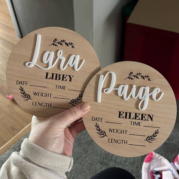 1Pc Custom Baby Announcement S - Home Decor Unique 评论和价格
