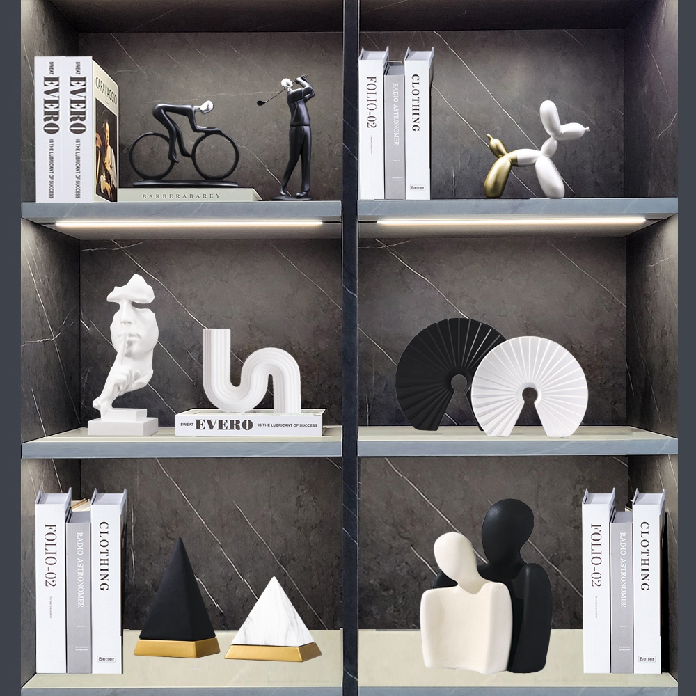 Nordic Luxury Abstract Sculptu - Abstract Sculpture Resin 评论和价格