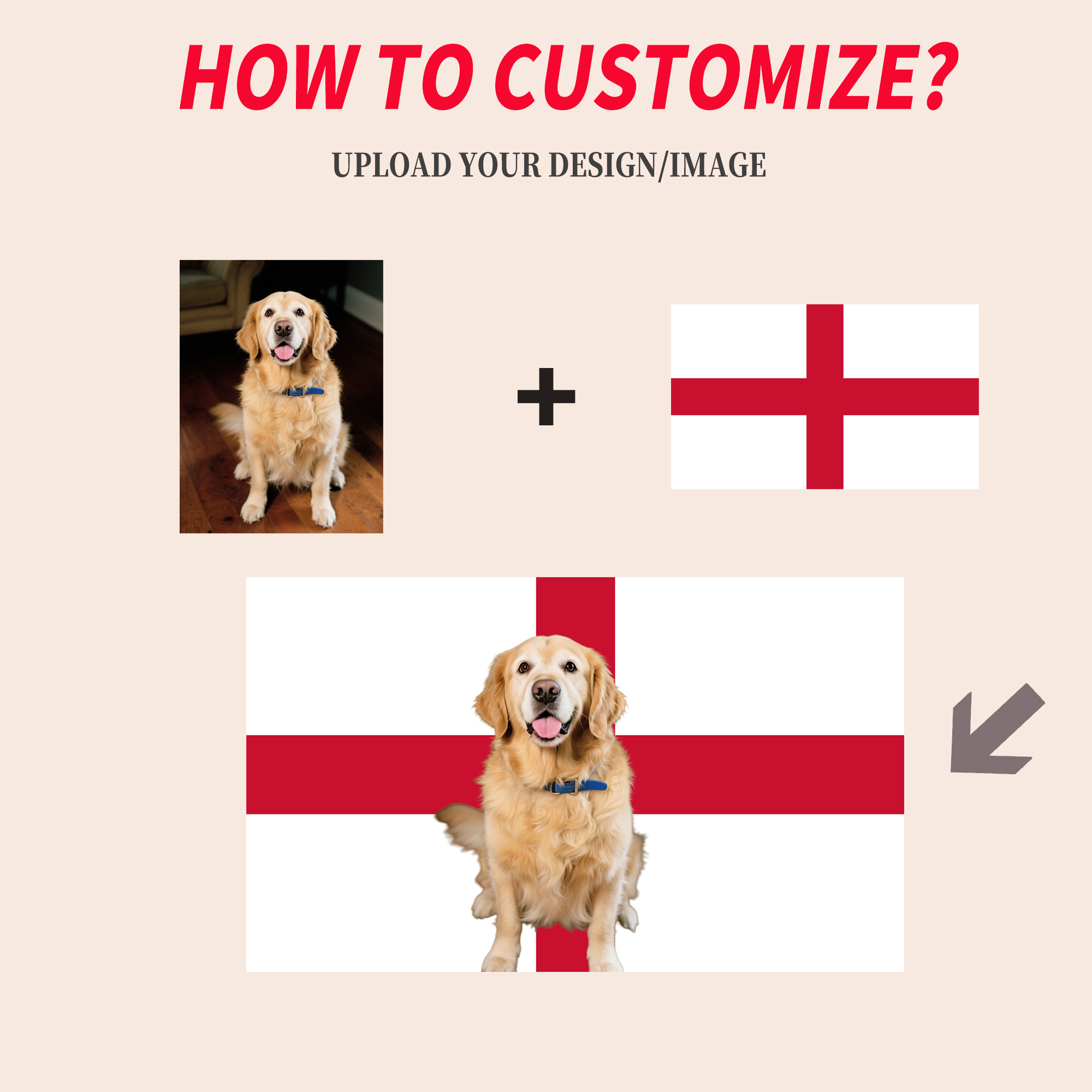 1pc 2D FLAT Personalize Englan - Home Decor Unique 评论和价格