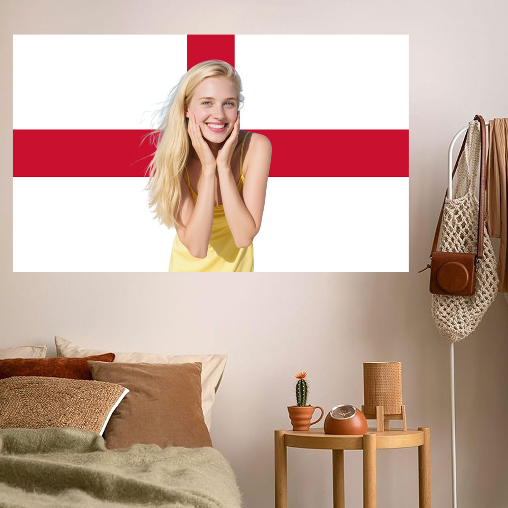1pc 2D FLAT Personalize Englan - Home Decor Unique 评论和价格