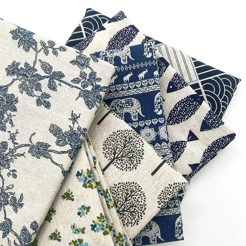 Retro Boho Floral Cotton Linen - Home Decor Fabric 评论和价格