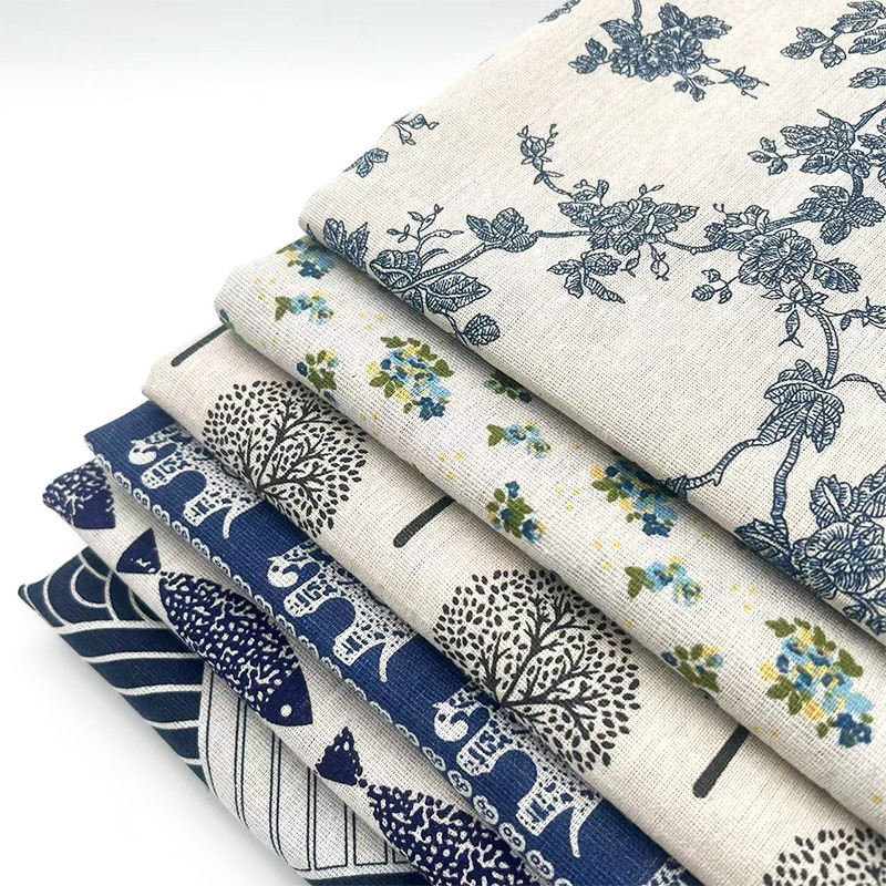 Retro Boho Floral Cotton Linen - Home Decor Fabric 评论和价格