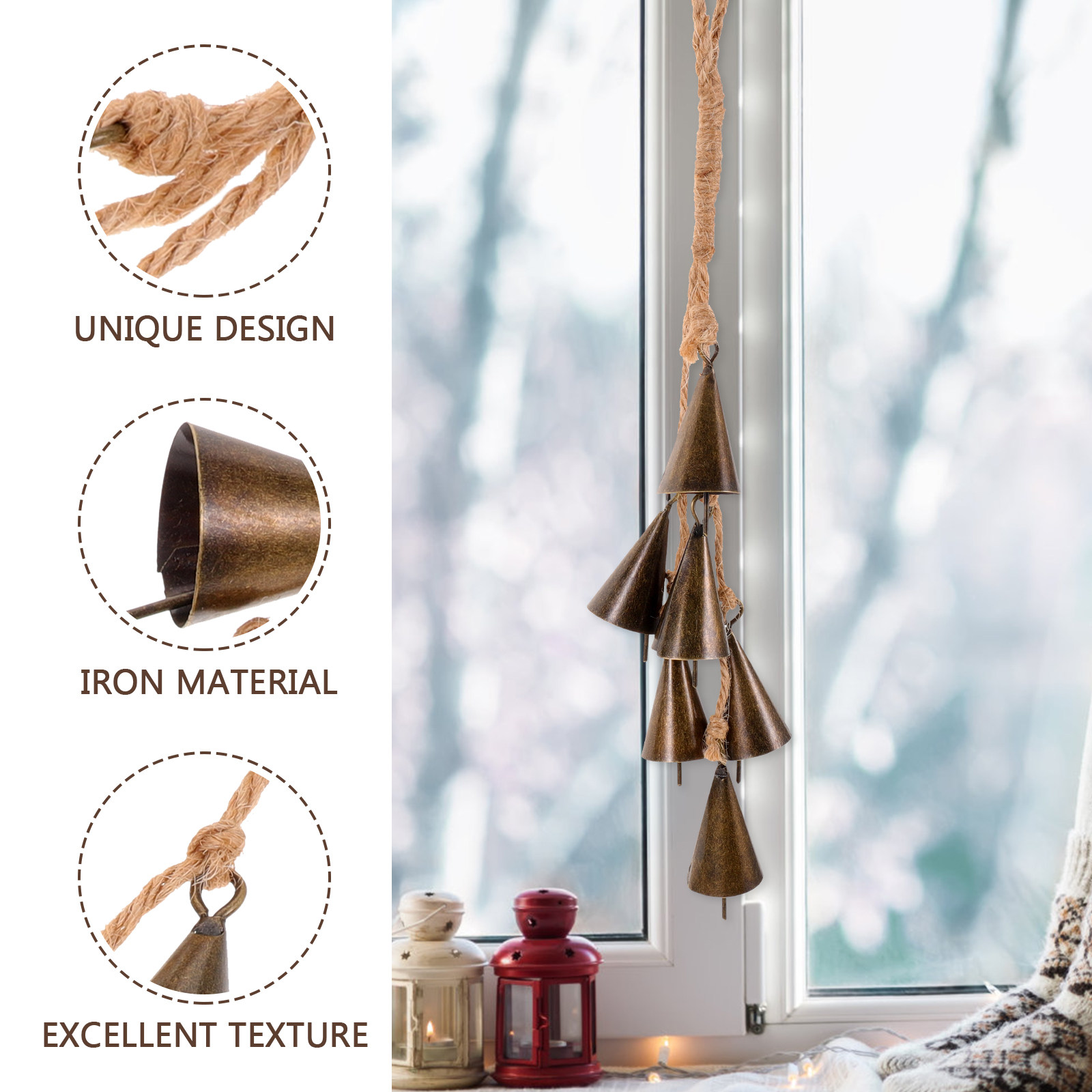 Decorative Witch Bell Wind Chi - Boho Wind Chimes 评论和价格