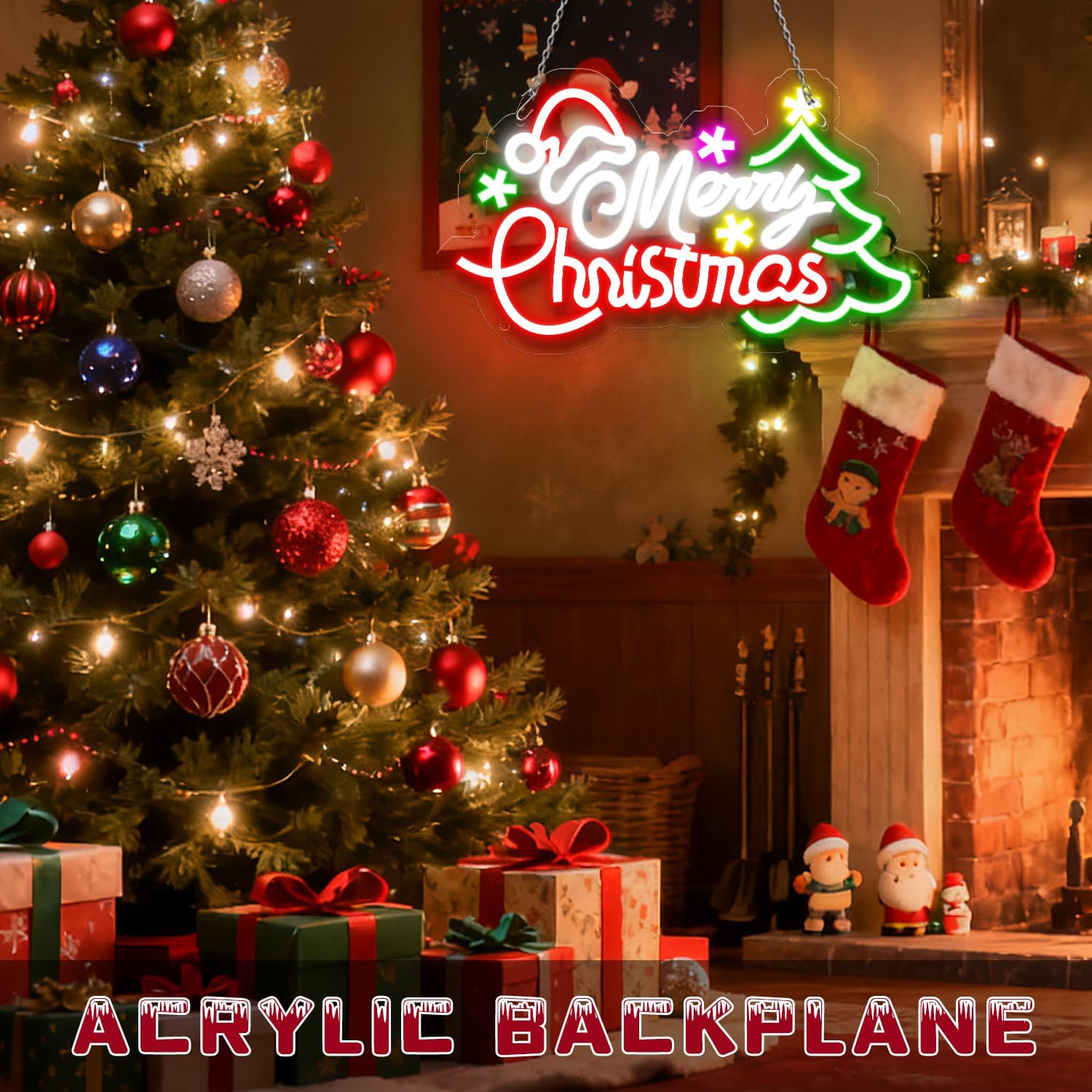USB Dimmable Merry Christmas N - Home Xmas Decor Ideas 评论和价格