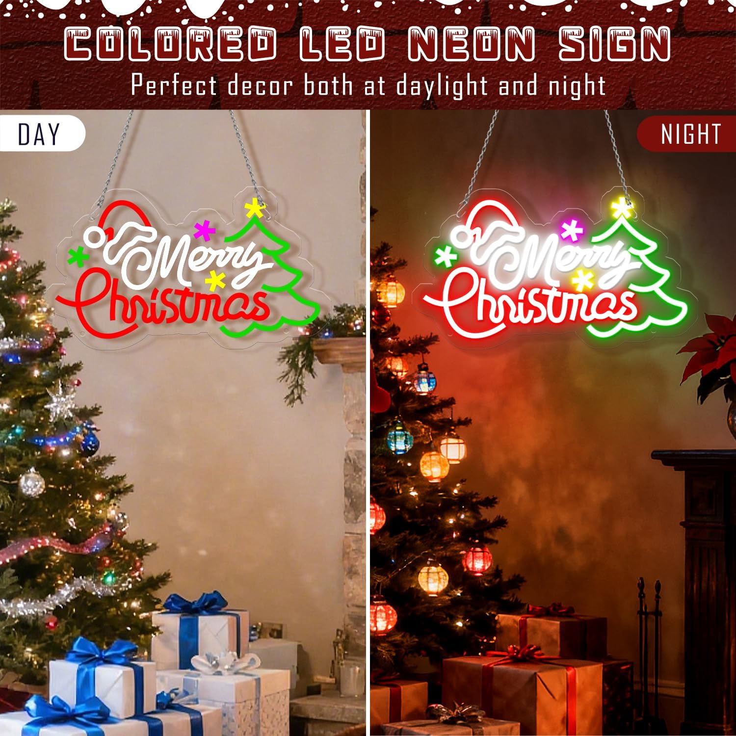 USB Dimmable Merry Christmas N - Home Xmas Decor Ideas 评论和价格