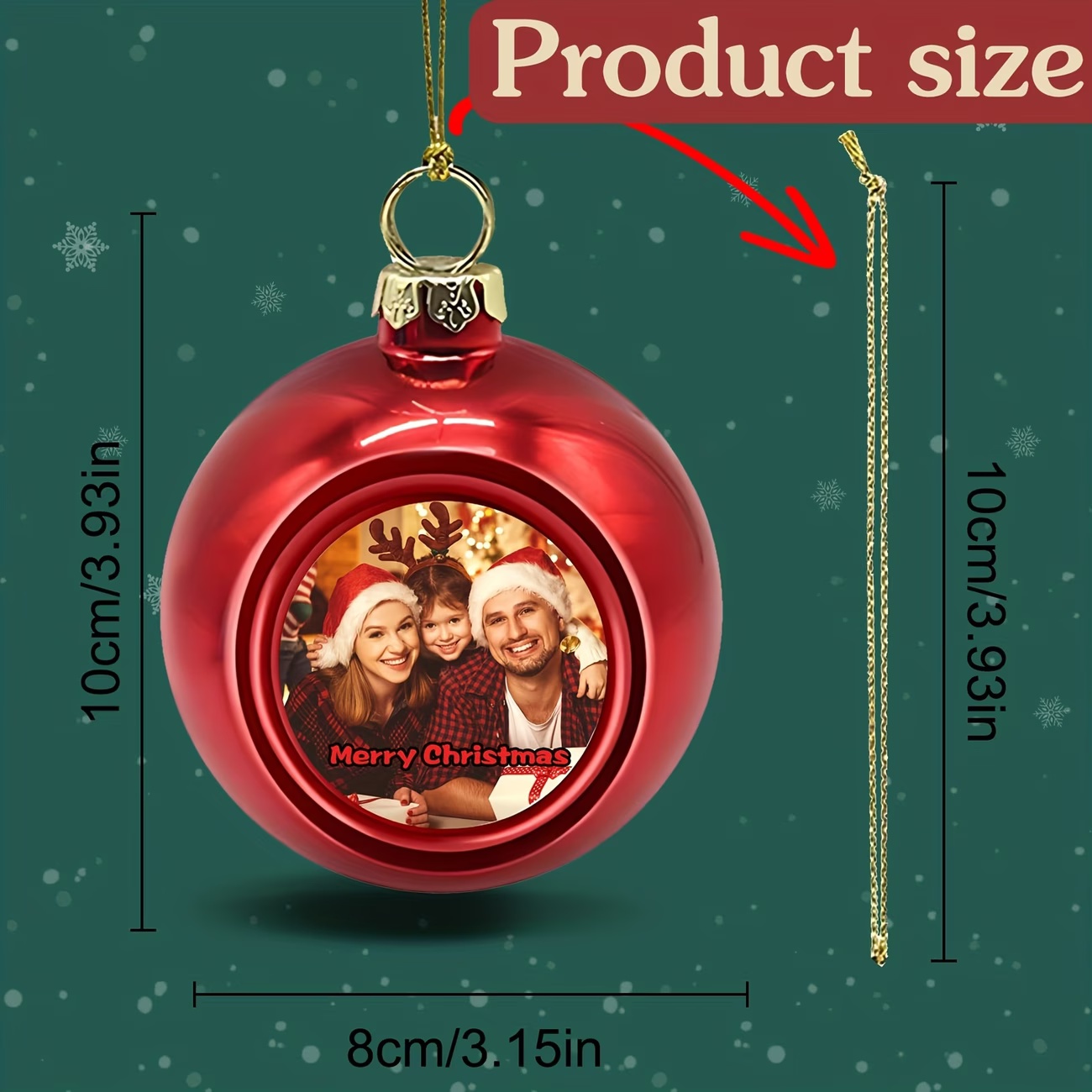 Custom Photo Christmas Ornamen - Home Decor Tree 评论和价格