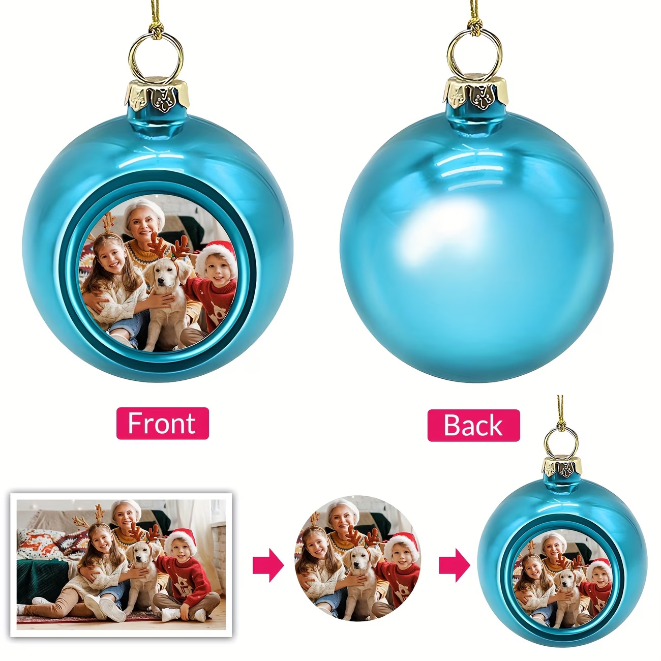 Custom Photo Christmas Ornamen - Home Decor Tree 评论和价格