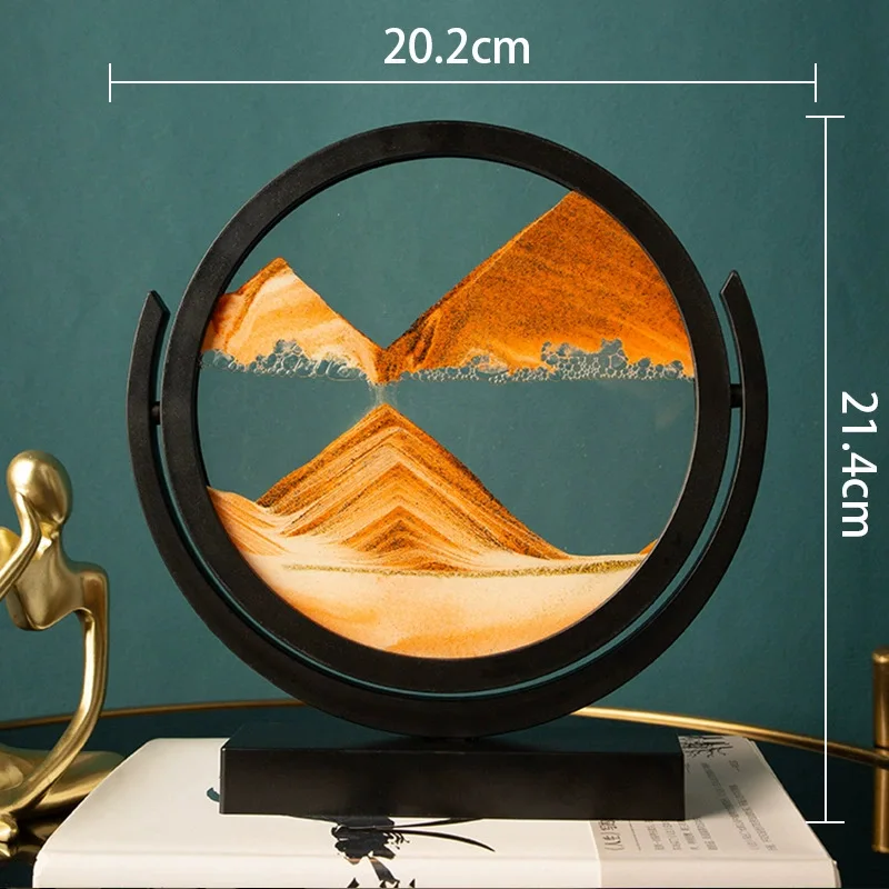 3D Hourglass Dynamic Glass Hou - Sand Art Picture 评论和价格