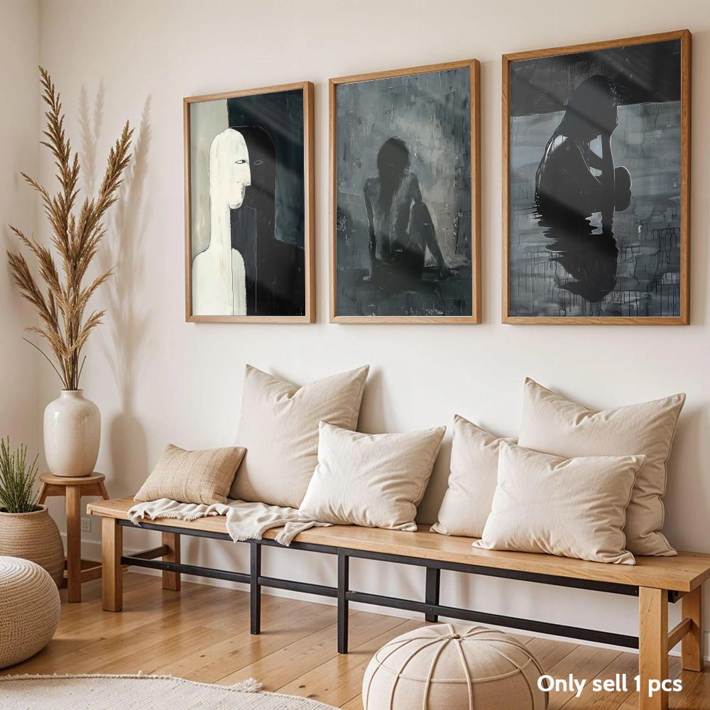 Dark Paintings Art Design Post - Home Decor Living Room Ideas 评论和价格