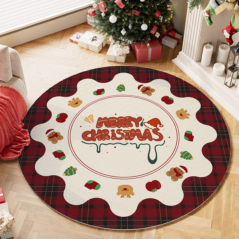 Round Rug – Cozy Holiday Home  - Home Xmas Decor Ideas 评论和价格